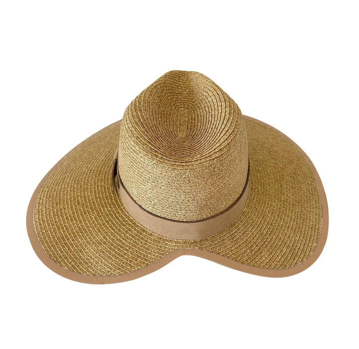 360FIVE Everyday Hat - Butterfly Ponytail Fedora Gardening Women's Wide Brim Hat