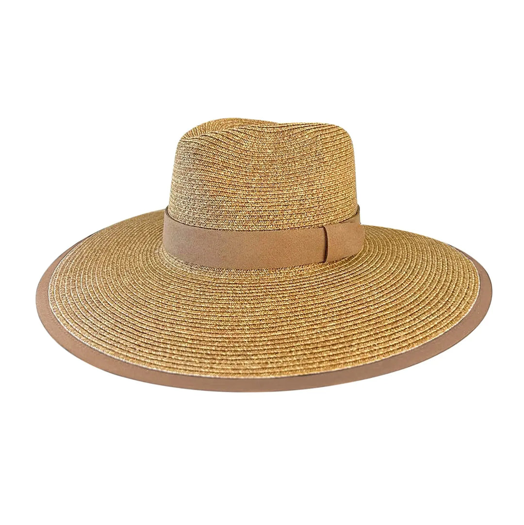 360FIVE Everyday Hat - Butterfly Ponytail Fedora Gardening Women's Wide Brim Hat