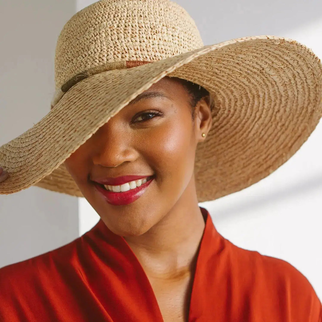 Mia Raffia Capeline Sunhat