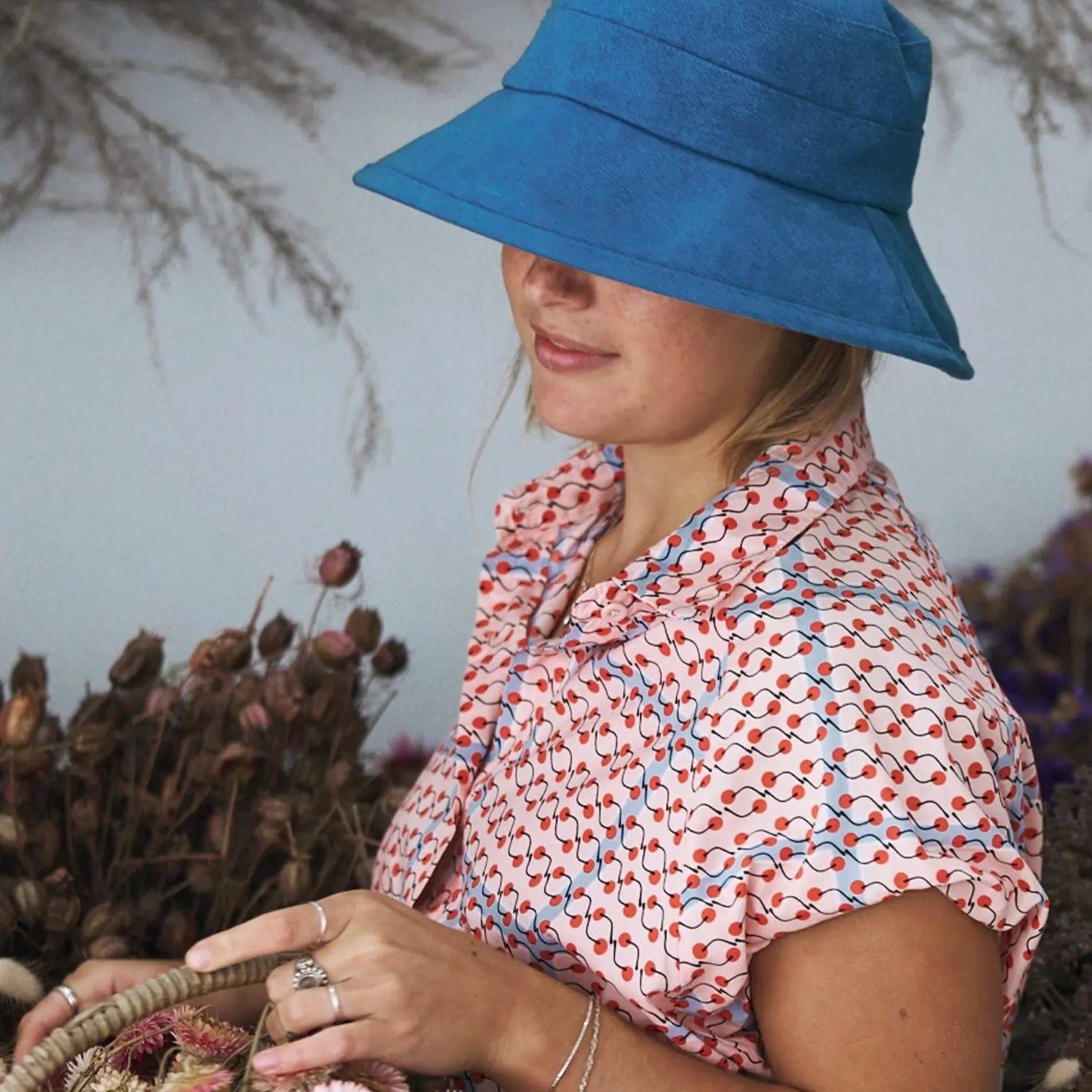 360FIVE Everyday Hat - Pilea Cotton Bucket Sun Hat for Gardening
